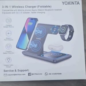 YOXINTA 3-in-1 Wireless Charger Foldable